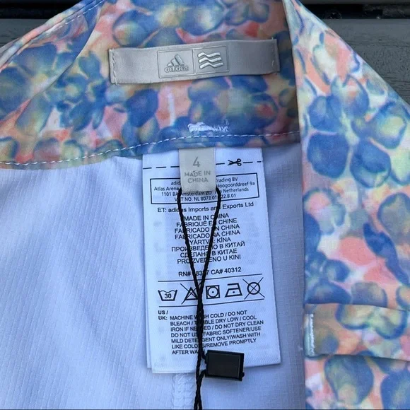 ADIDAS Floral Print Skort Active Skort women’s Size 4 New With Tags - Picture 3 of 10